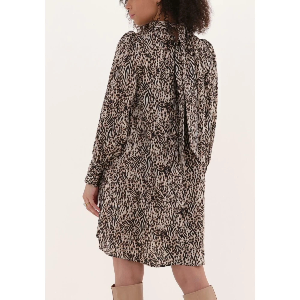 Suncoo Beige Ciara Mini Jurk Dames Multicolor Dames