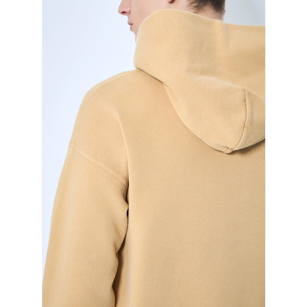 visvim Katoenen Fleece Hoodie Yellow Heren