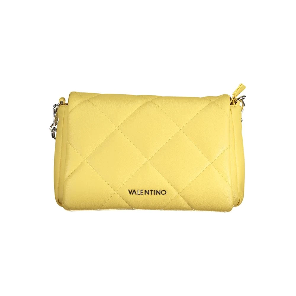 Valentino By Mario Valentino Women's Yellow Polyethylene Handbag With Chain Handle