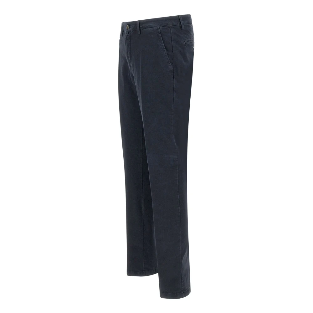 Briglia Blauwe Katoenen Stretchbroek Blue Heren