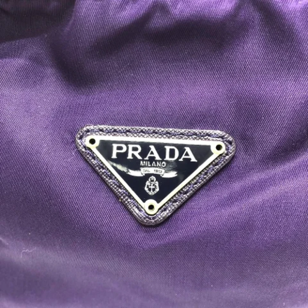 Prada Vintage Pre-owned Fabric prada-bags Purple Dames