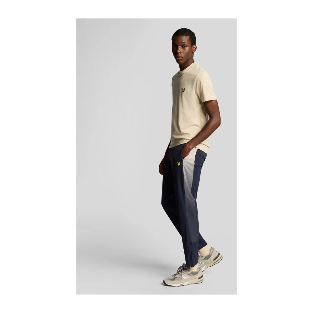 Lyle & Scott Broek Gradient Kleur Blok Trackies Blue Heren