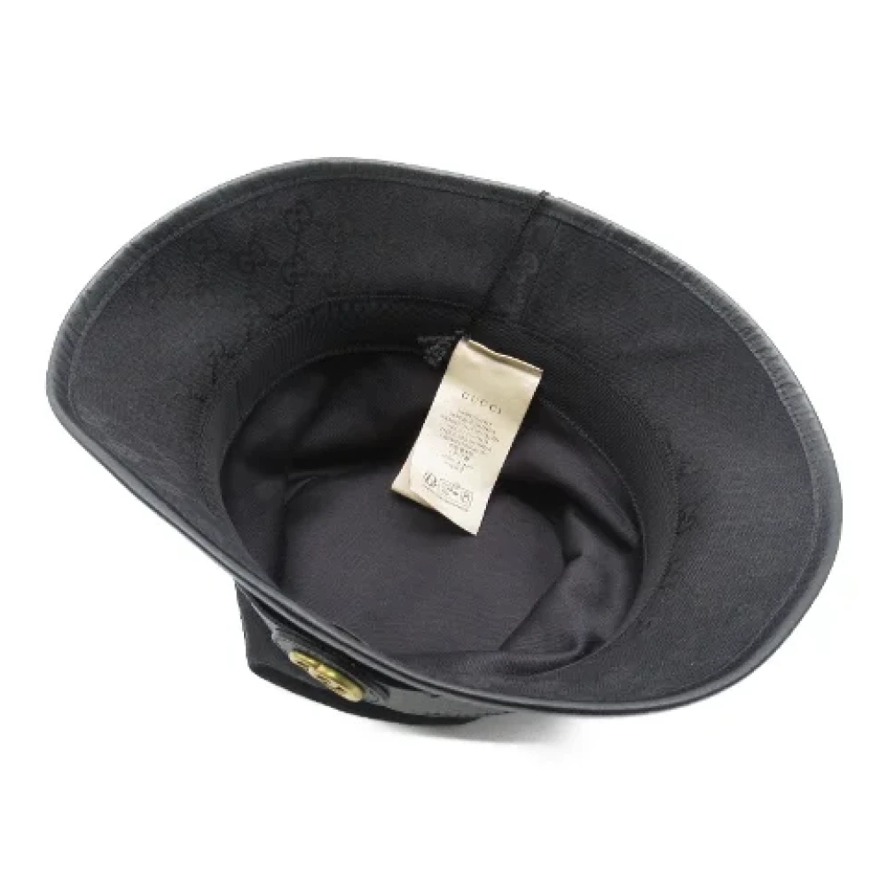 Gucci Vintage Pre-owned Fabric hats Black Dames