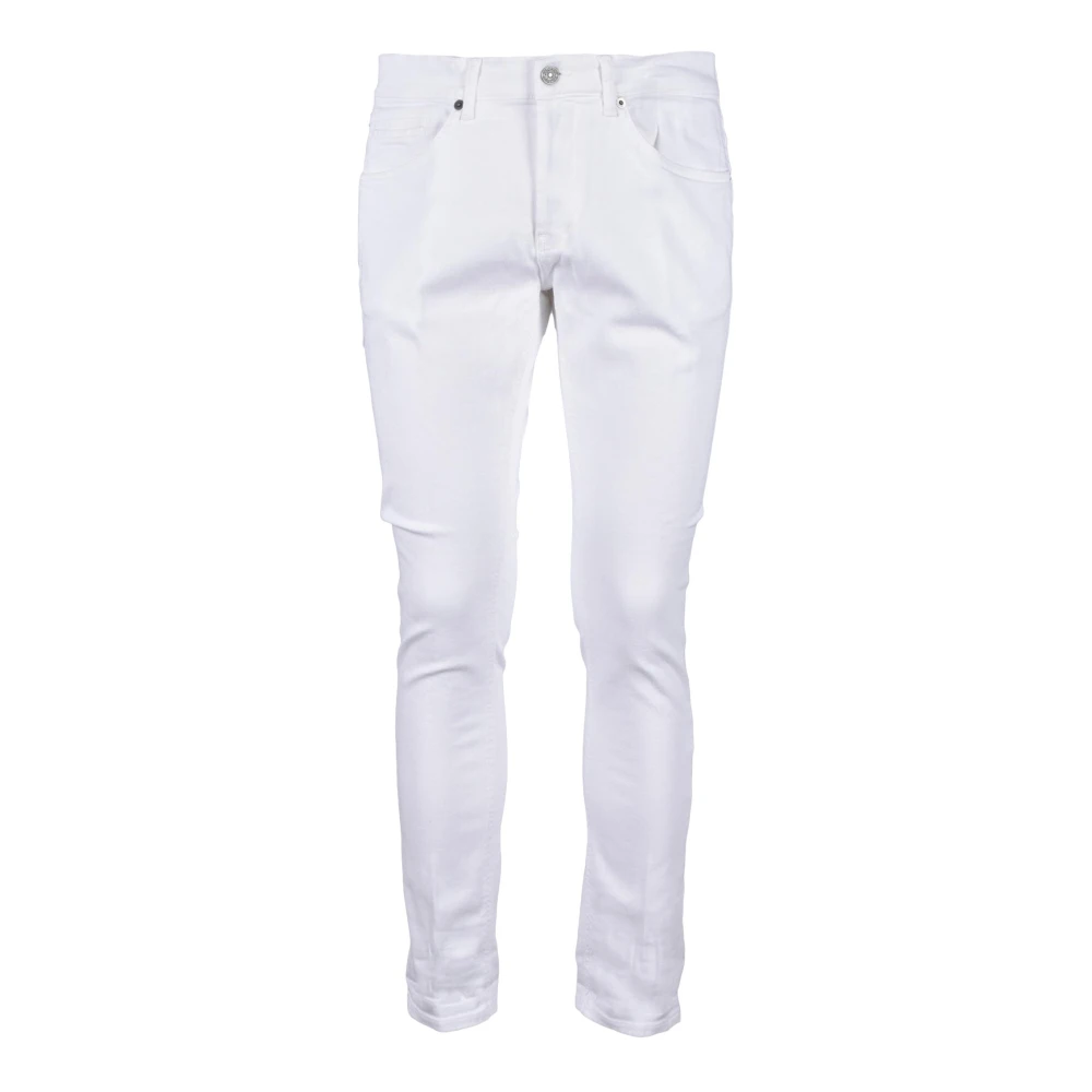 Dondup Klassieke Katoenmix Jeans White Heren