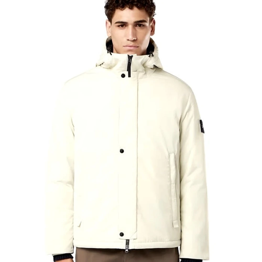 Stone Island Micro Twill PrimaLoft Jas White Heren