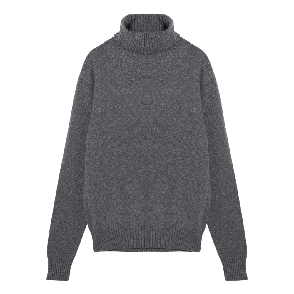 Ami Paris Trui Turtleneck Gray Heren