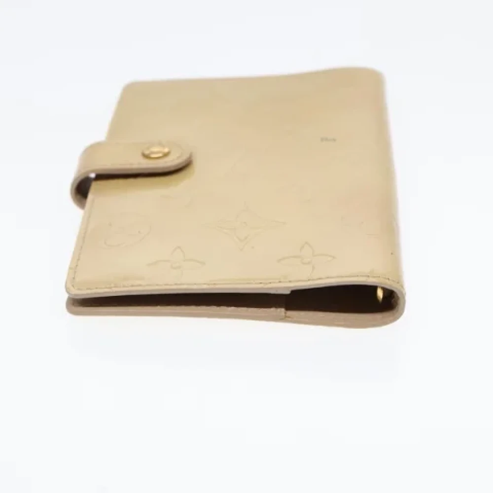 Louis Vuitton Vintage Pre-owned Leather home-office Beige Dames