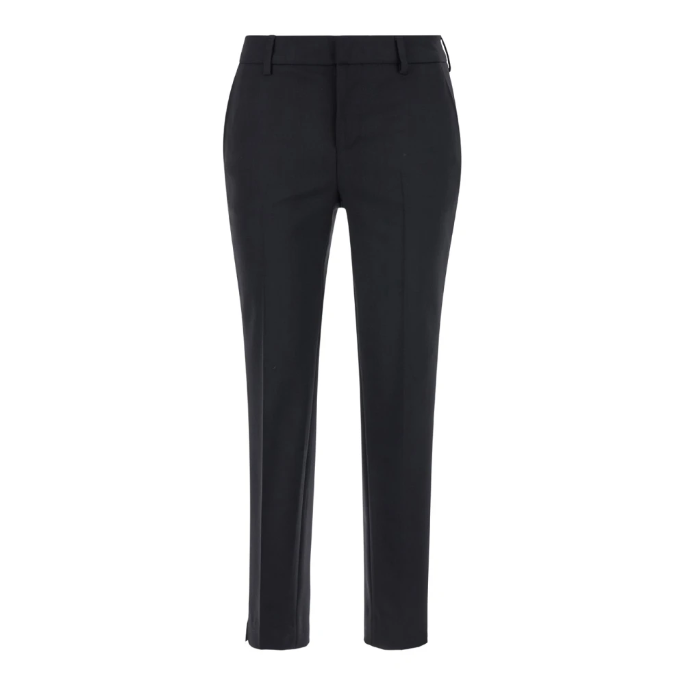 PT Torino Zwarte wollen broek New York stijl Black Dames