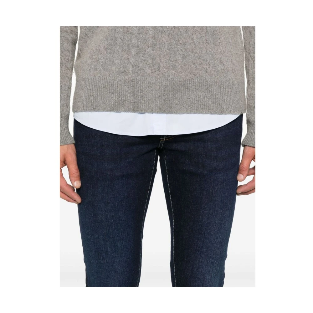 Tramarossa Indigo Blauwe Denim Jeans Slim Fit Blue Heren