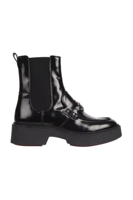 Svarta Loafer Ankelboots