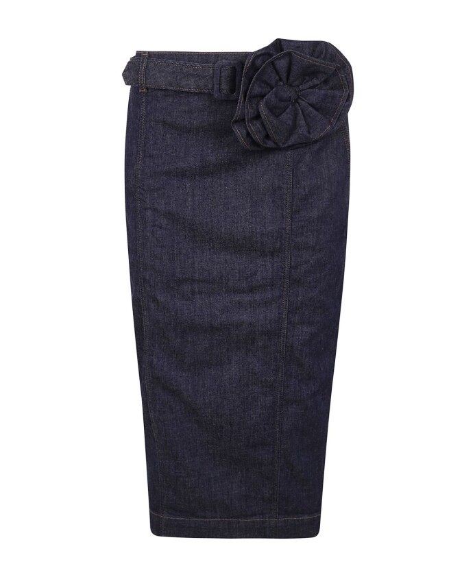 jupe-bleue-confort-style-decontracte-ajuste