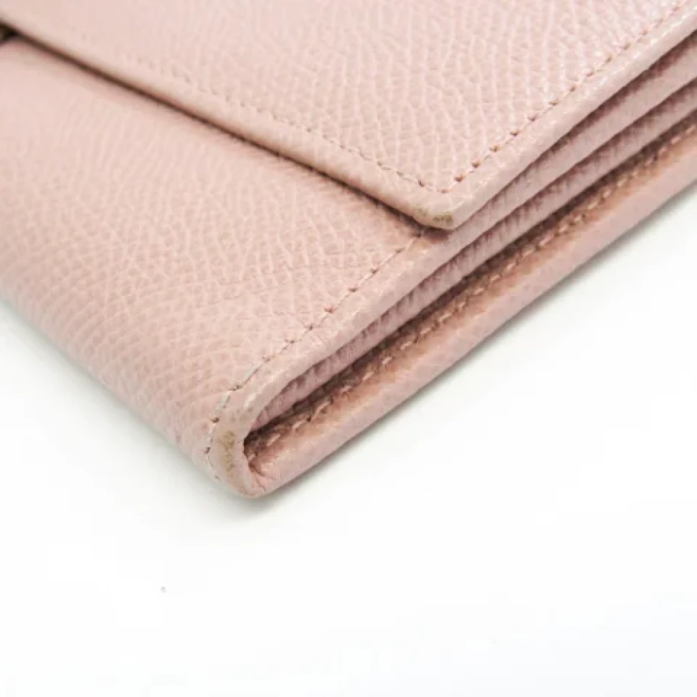 Bvlgari Vintage Pre-owned Leather wallets Pink Dames