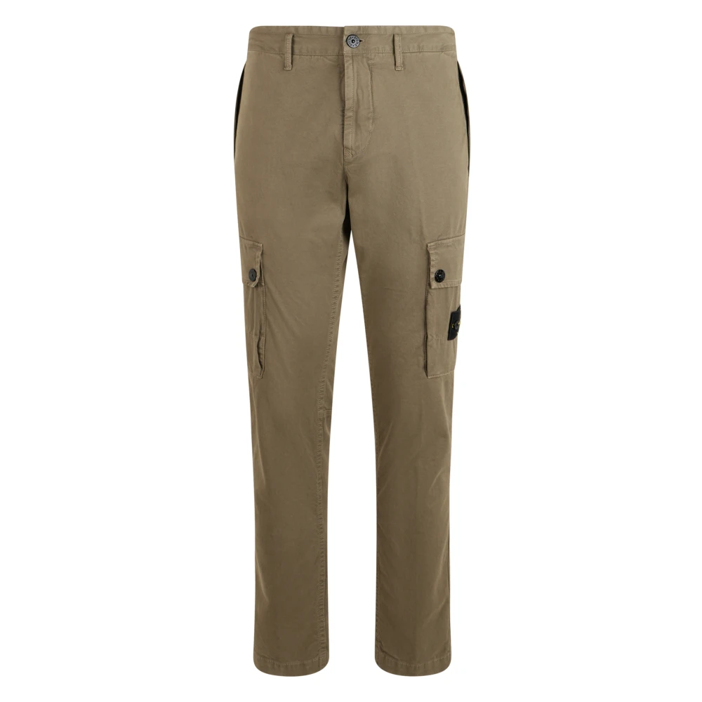 Stone Island Slim Fit Cargo Trousers - Male - Slim-Fit Trousers - Green - W31 - Trousers - Image 4
