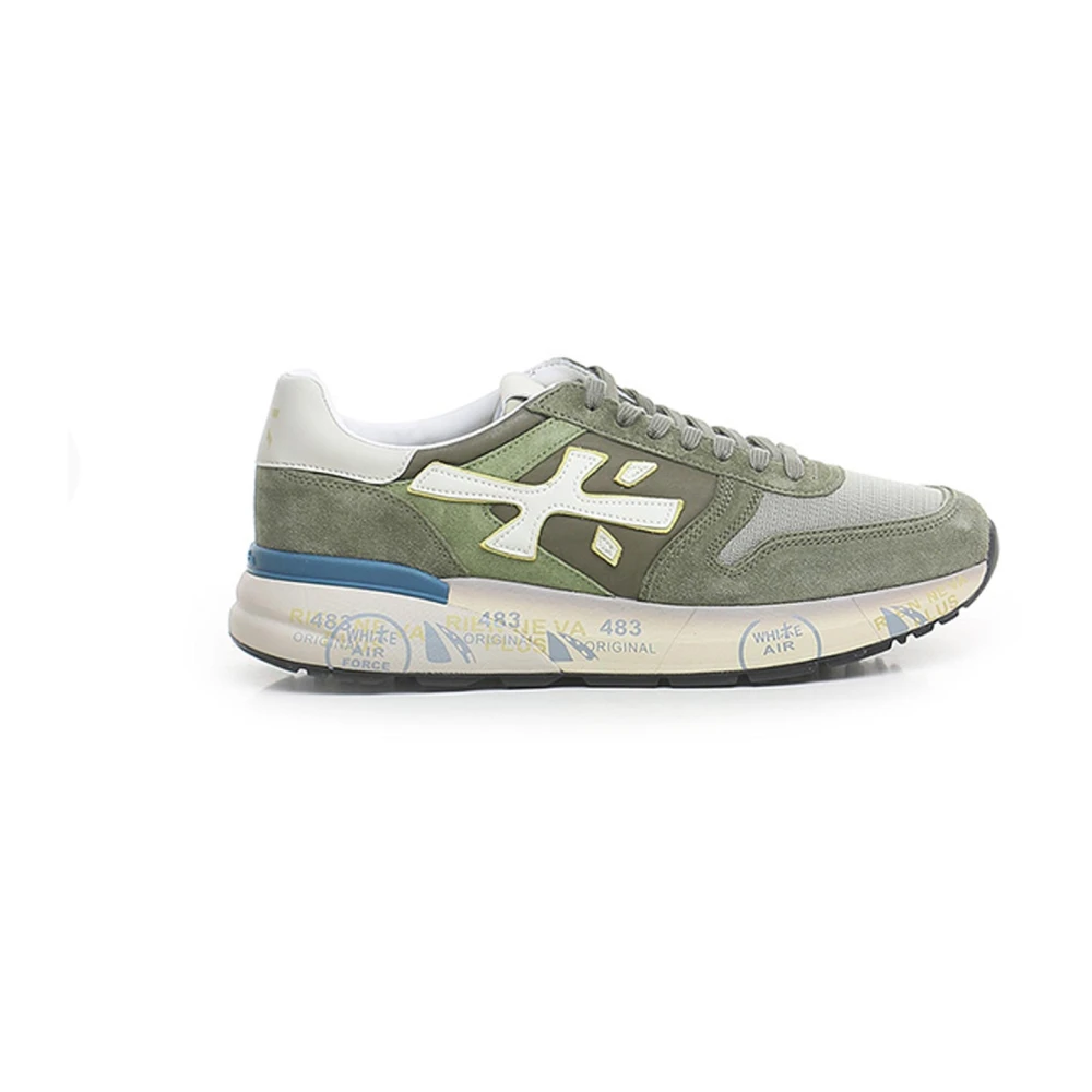 Premiata Men's Green Sneakers, 8 Uk, Mick Trainers