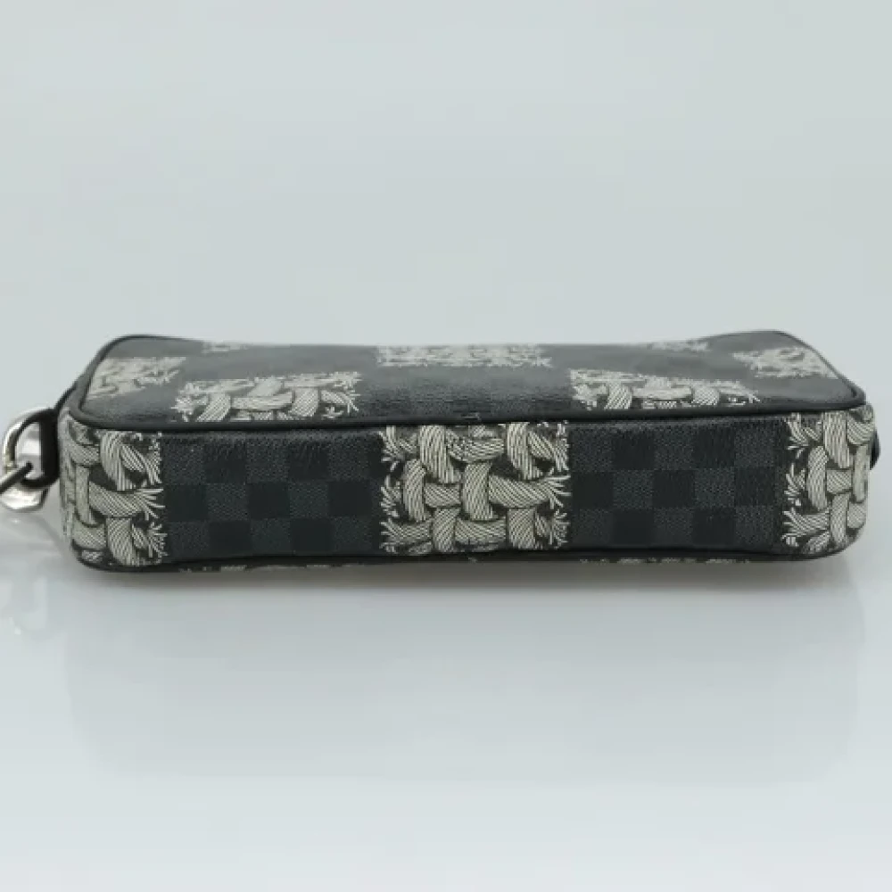 Louis Vuitton Vintage Pre-owned Canvas clutches Black Dames
