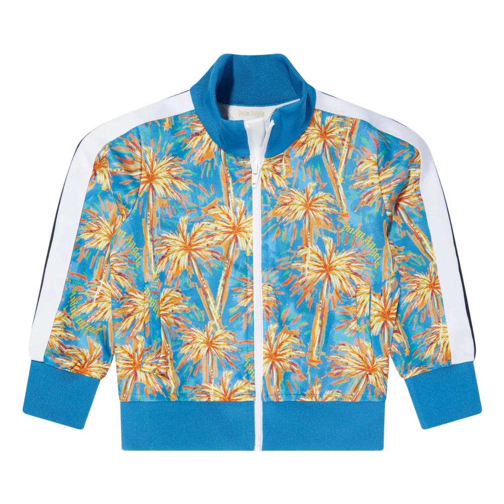 Palm Angels Boys Multicolor Light Jackets,, Track Jacket With Palms Size 12 Y