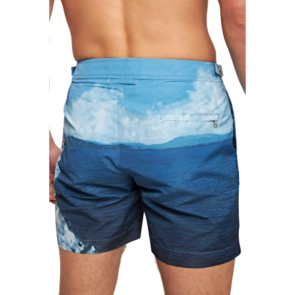 Orlebar Brown Klassieke Bulldog Zwemshorts Blue Heren