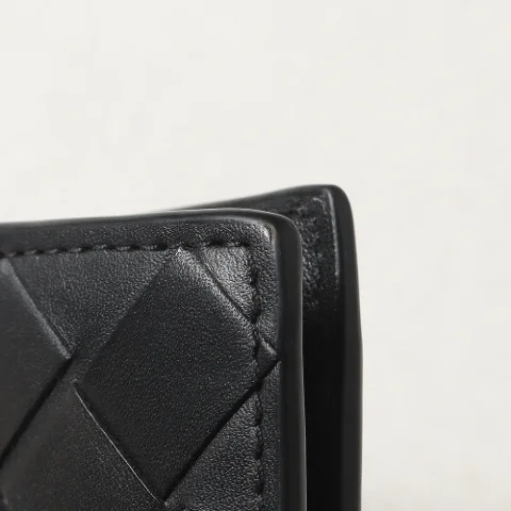 Bottega Veneta Vintage Pre-owned Leather wallets Black Dames