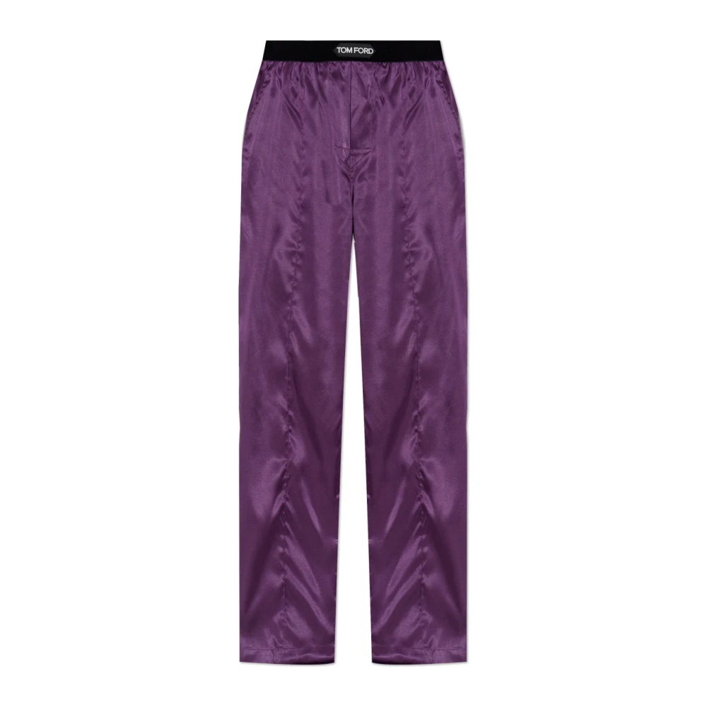 Tom Ford Homme Violet - Bas De Pyjama En Soie - Vêtements De Nuit Et De Détente - Taille: S