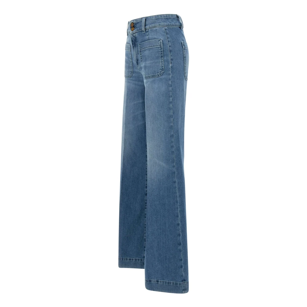 Seafarer Jane Dames Wide Leg Jeans Blue Dames