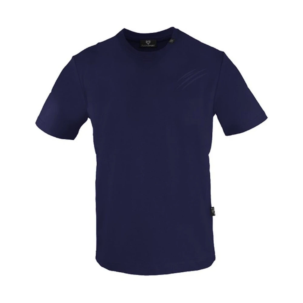 Plein Sport Graffiti Logo Katoenen T-shirt Blue Heren