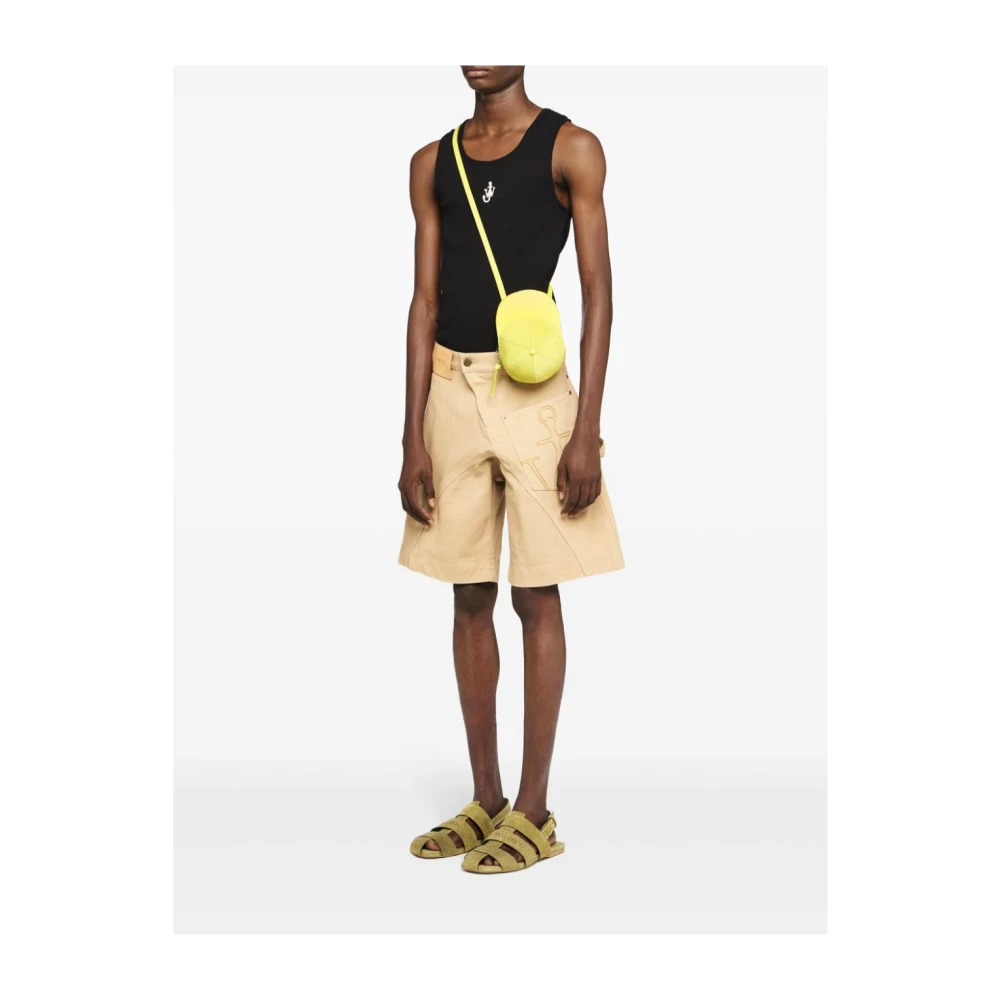 JW Anderson Bruine Twisted Bermuda's voor Mannen Brown Heren