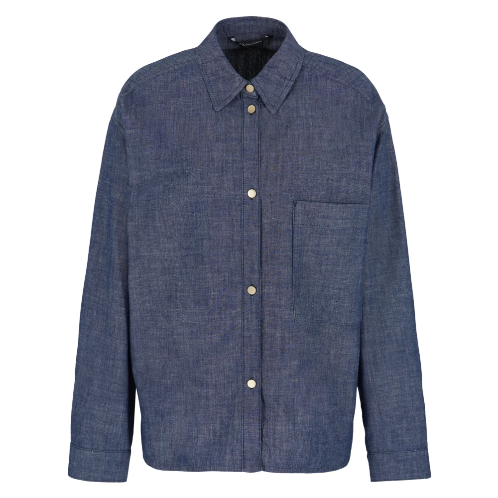 Armani Exchange Herren Blau Shirts, Xsgröße: