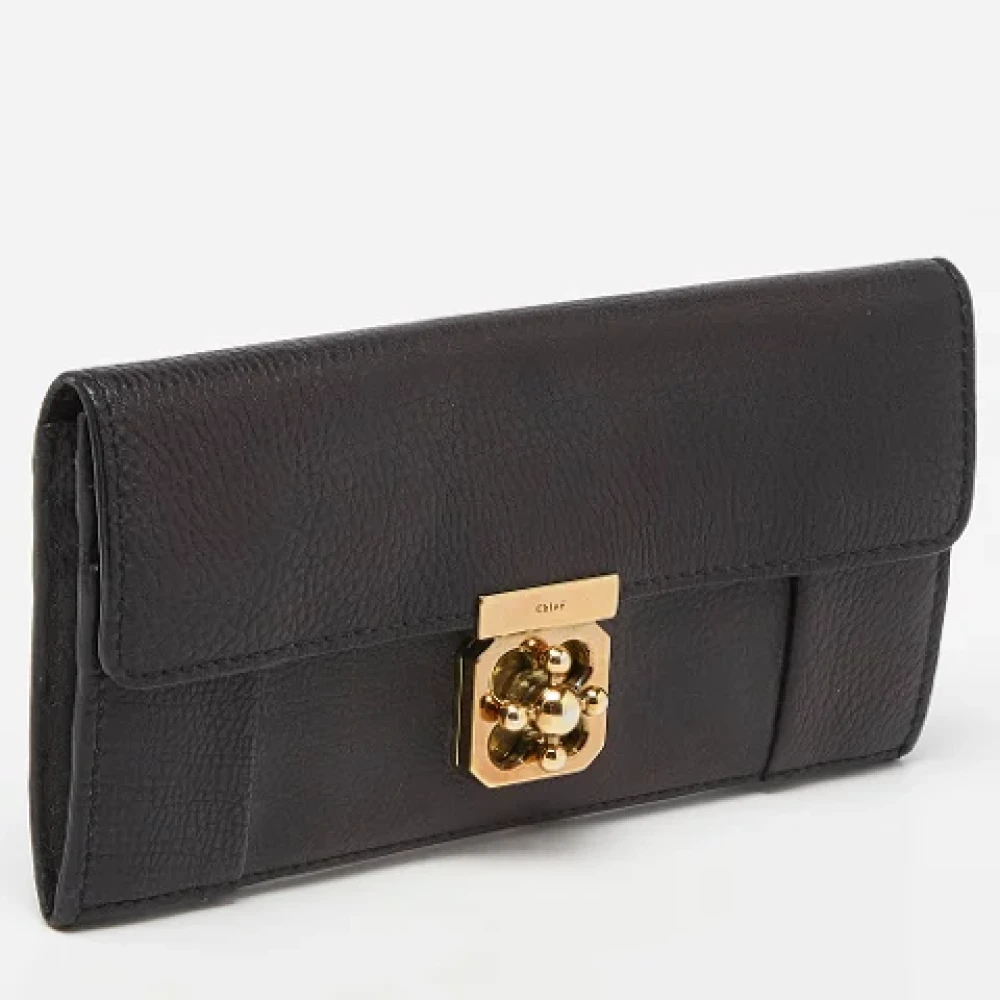 Chloé Pre-owned Leather wallets Black Dames