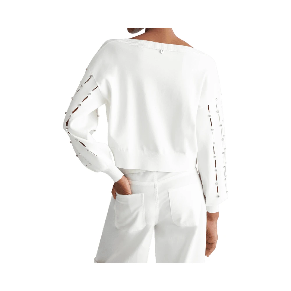 Liu Jo Witte longsleeve cut-out top White Dames