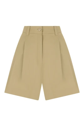 Cotton Panama Bermuda Shorts
