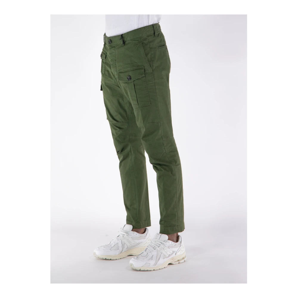 Dsquared2 Slim-fit Trousers Green Heren