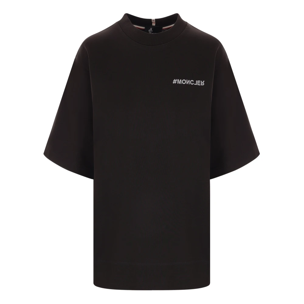 Moncler Zwarte T-shirts en Polos Black Dames