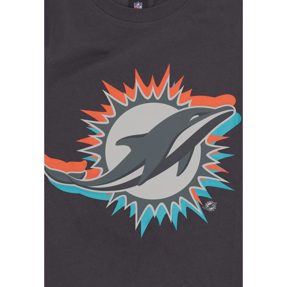 new era Miami Dolphins Voetbal Tee Grafiet Multicolor Heren