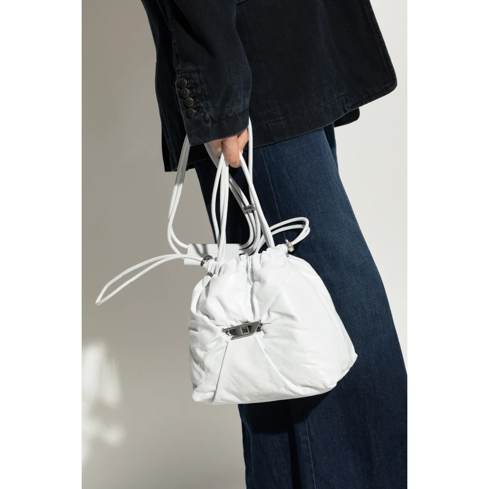 Diesel Schoudertas Scrunch-D White Dames