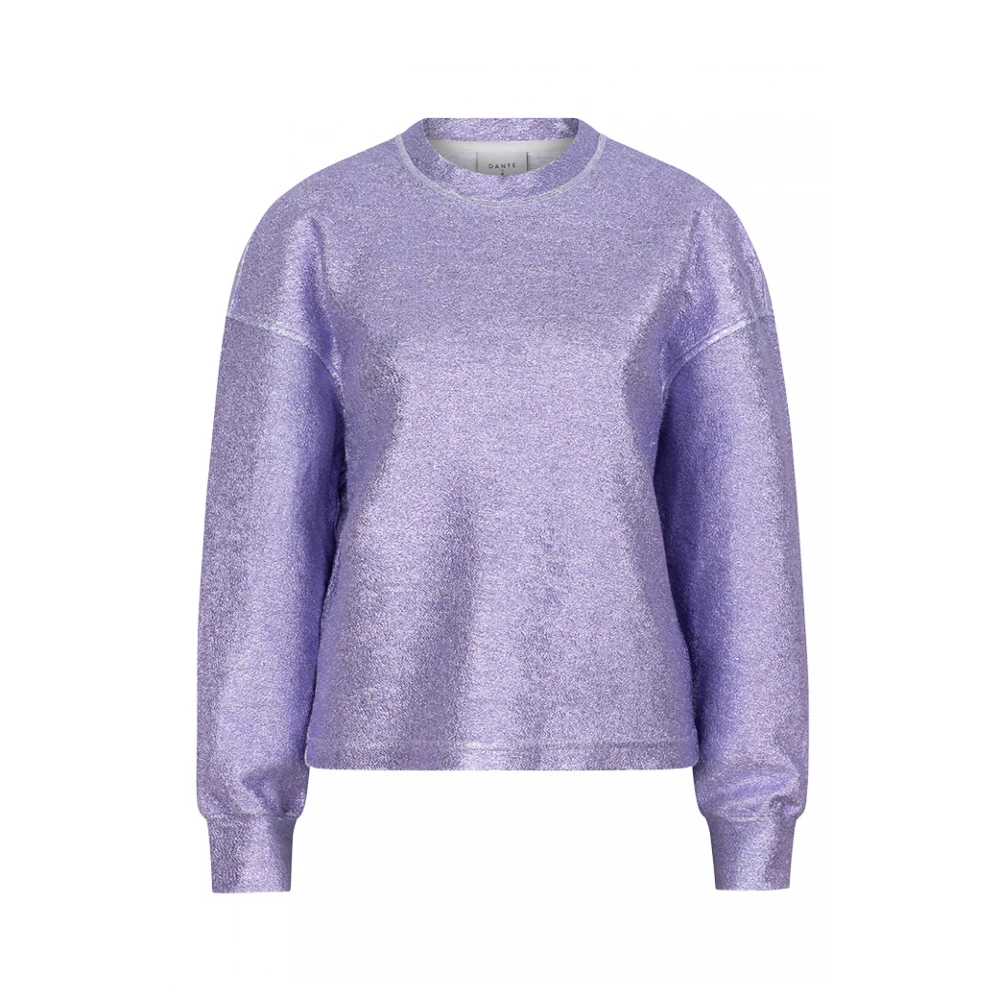 Dante 6 Paarse Metallic Sweater met Glamour Touch Purple Dames