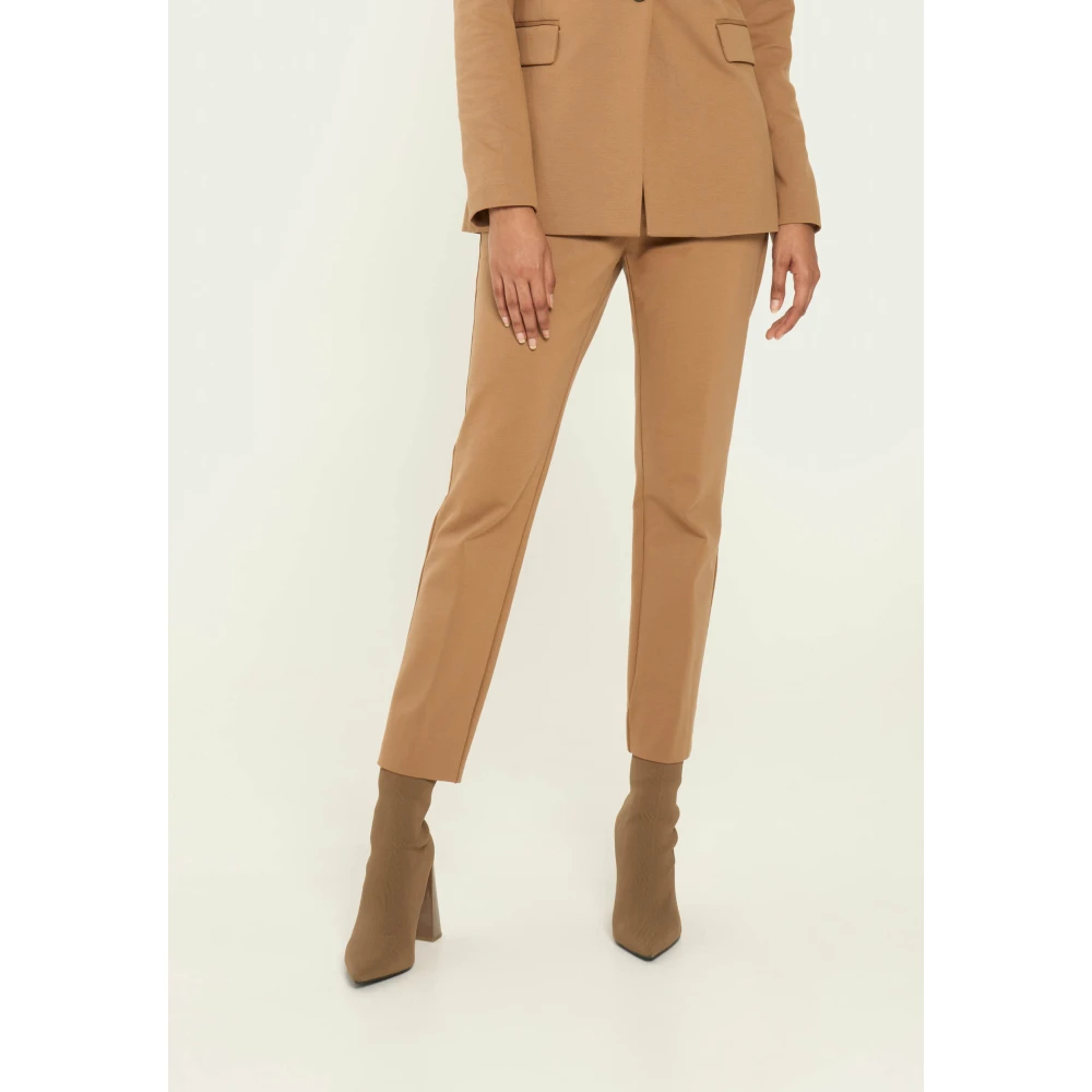 Vicario Cinque Milano Chino Broek met Zakken Brown Dames