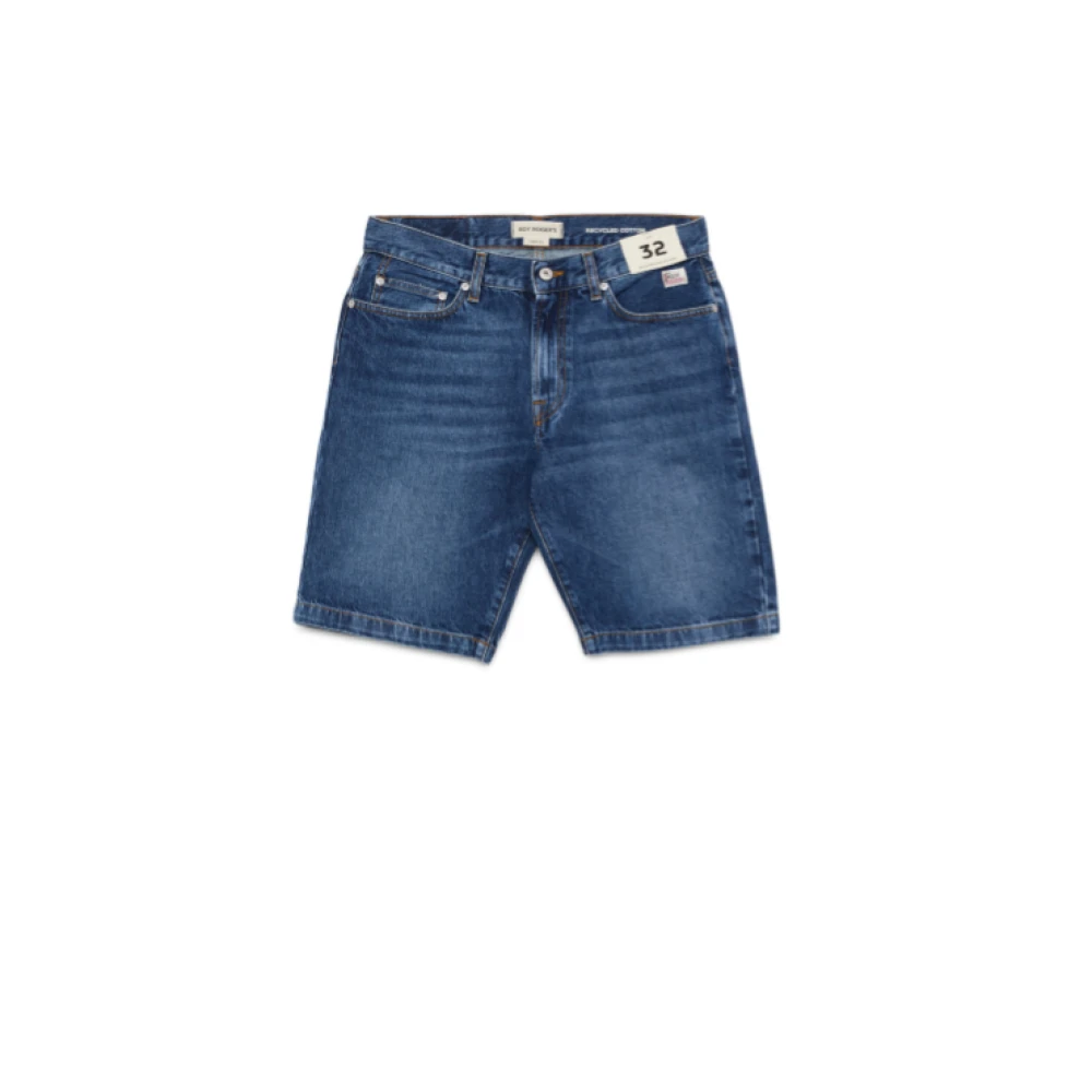 Roy Roger's Men's Blue Bermuda In Tela Denim - Denim Shorts - W35 - Shorts
