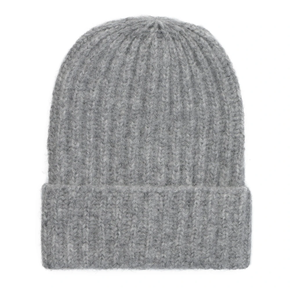 Malo Gebreide muts Alpaca Zijde Wol Gray Unisex