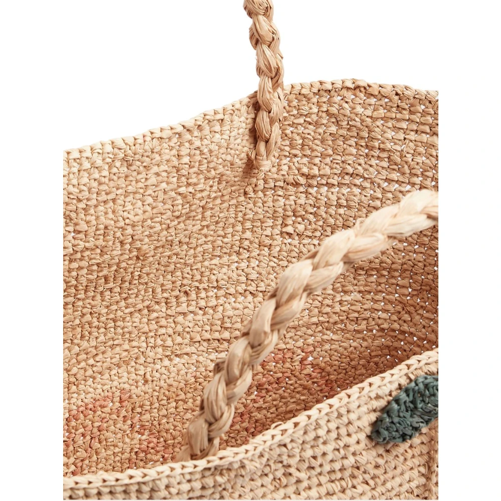 Bonpoint Raffia Winkelmand Natuurlijke Stijl Beige Dames