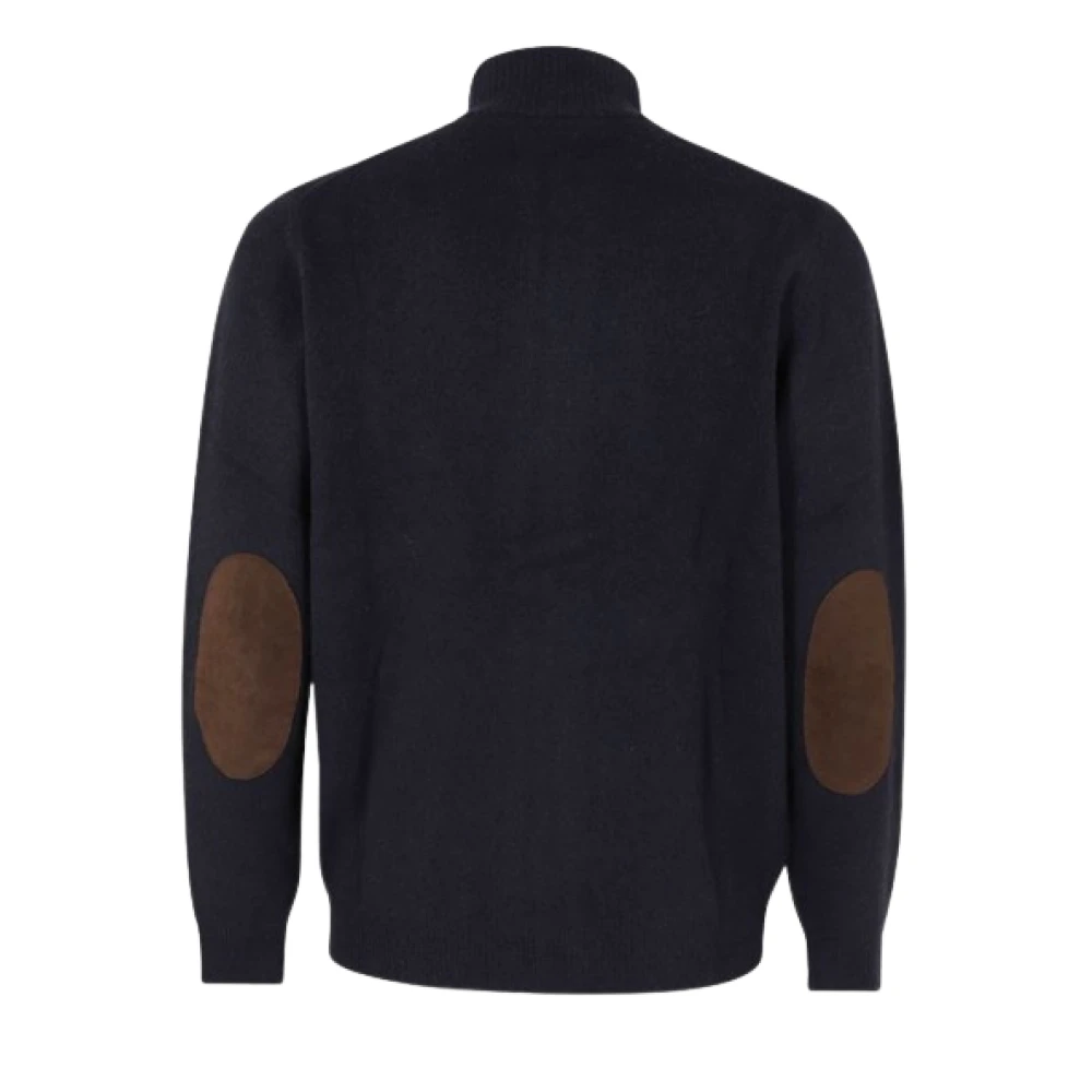 Barbour Essential Patch Zip Cardigan Blue Heren