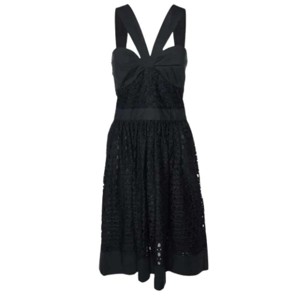Moschino Pre-Owned Pre-owned Lace dresses Black Dames