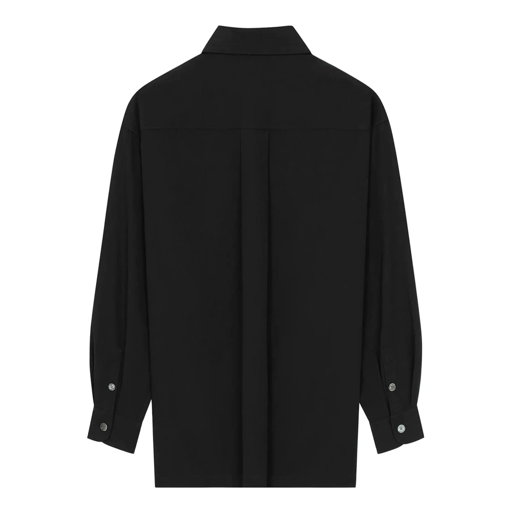 Kenzo Zwarte Oversize Boke Flower Crest Shirt Black Heren