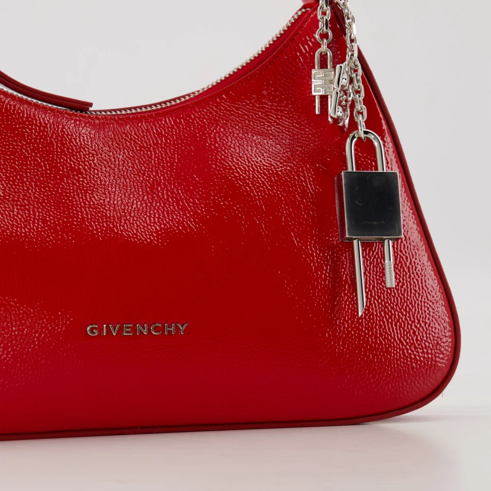 Givenchy Lucky Lock Glanzende Leren Tas Red Dames