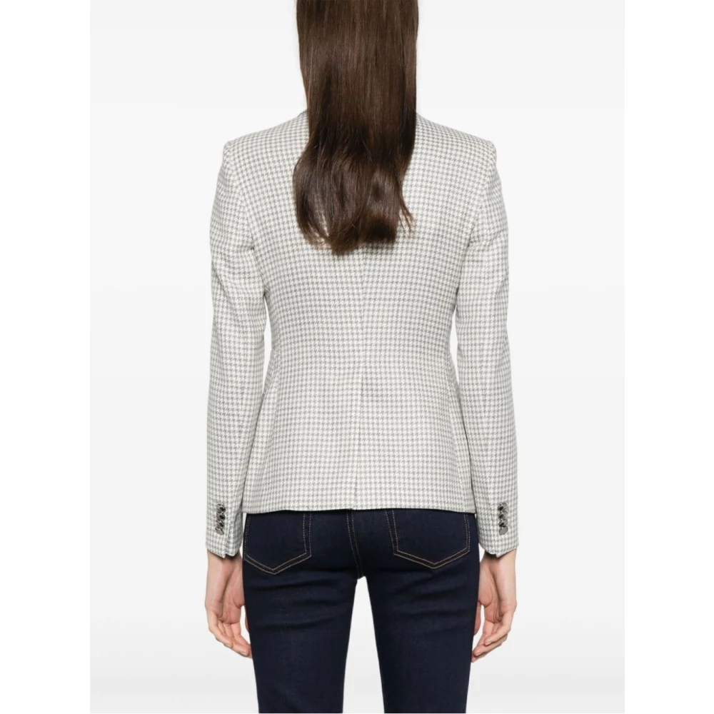 Tagliatore Dameskleding Jas P1363 Aw24 Gray Dames