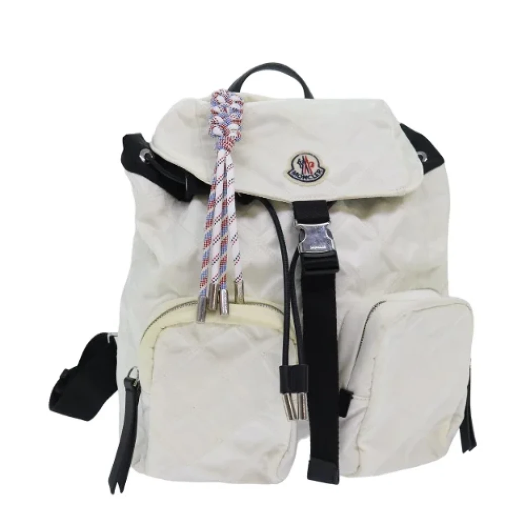 Moncler Pre-owned Nylon backpacks White Dames