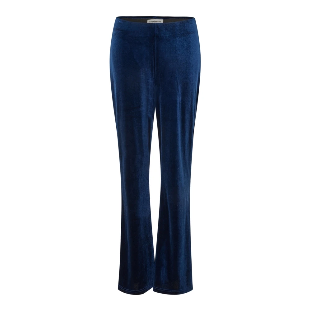 Lollys Laundry Bootcut Donkerblauwe Broek Blue Dames