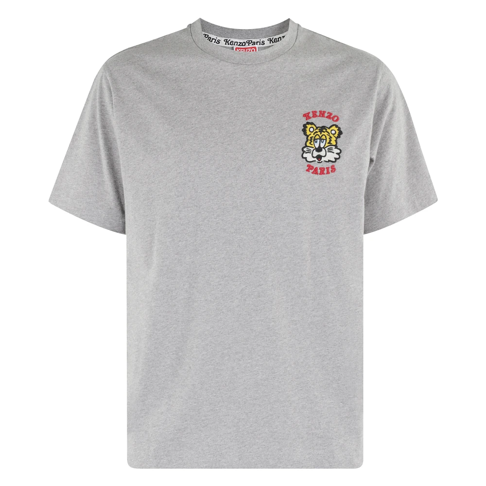Kenzo Biologisch Katoenen T-shirt Gray Heren