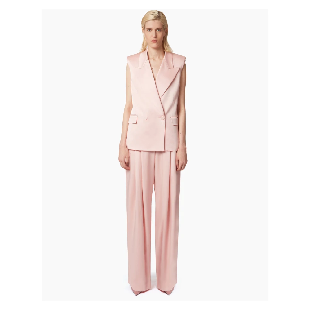 Nina Ricci Dubbelbreasted Mouwloos Pink Dames