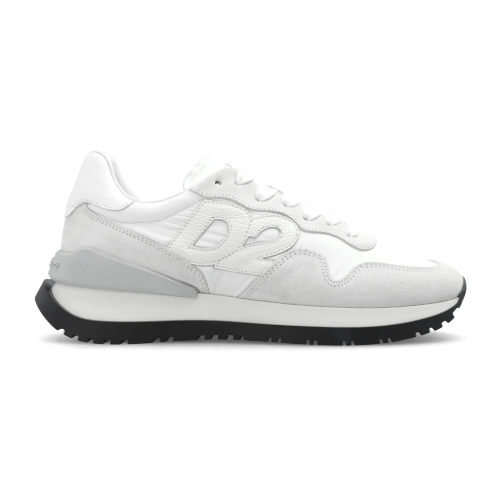Dsquared2 Women's White Sneakers, 4 Uk, ‘Running’ Trainers