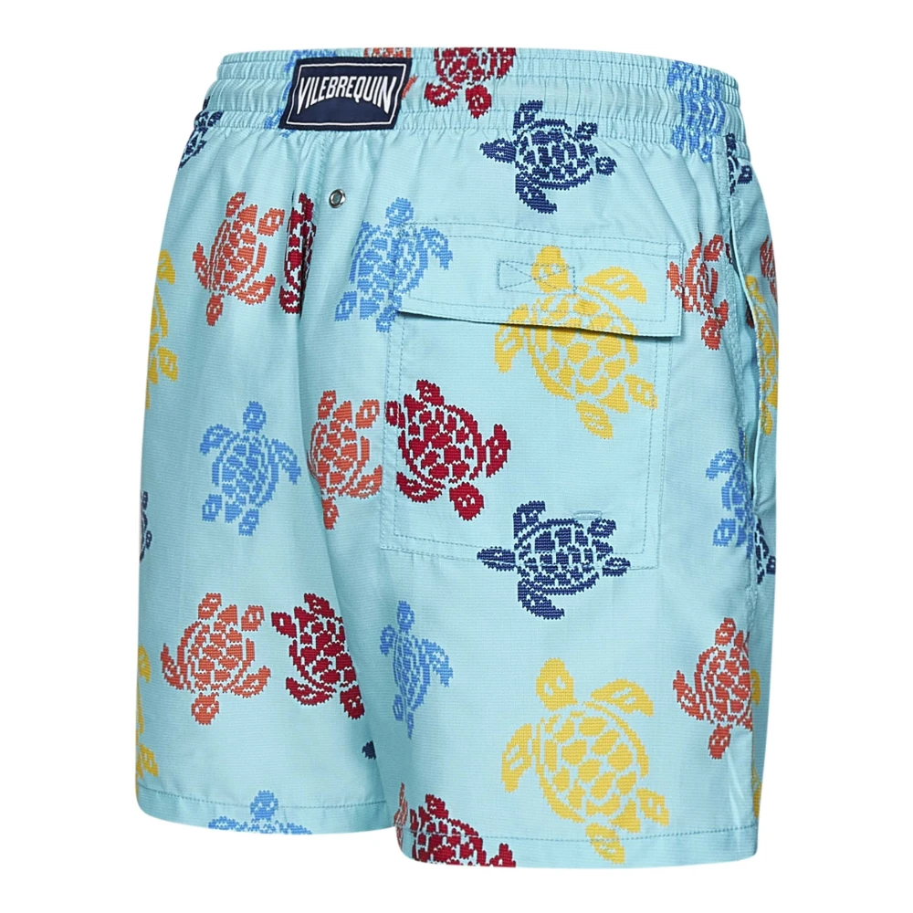 Vilebrequin Blauwe zwemshorts voor heren Blue Heren